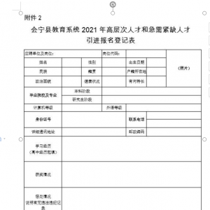 130人 | 甘肅白銀會寧縣教育系統(tǒng)人才引進公告