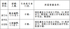 西寧市湟中區(qū)公安局面向社會公開招聘警務輔助人員公告