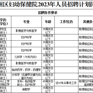 重慶萬(wàn)州區(qū)婦幼保健院考核招聘27人公告