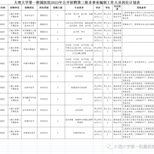 云南大理大學(xué)第一附屬醫(yī)院招聘第三批非事業(yè)編制工作人員公告（12人） ...