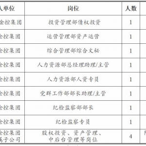 沈陽(yáng)盛京金控投資集團(tuán)有限公司招聘12人公告